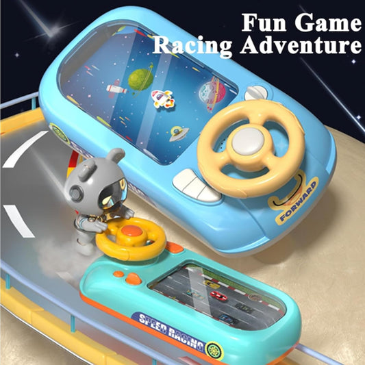 Kids Steering Wheel Toy – Interactive Travel Playset | USB Powered, Durable & Fun Learning Game