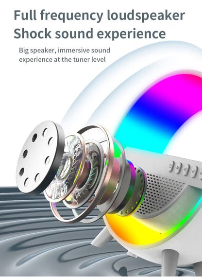 Wireless Smart Bluetooth Speaker with LED Adjustable Ambience Light G