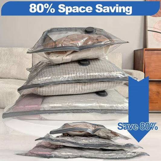 Travel Vacuum Bags with Electric USB Pump | Effortlessly Pack More & Save Space