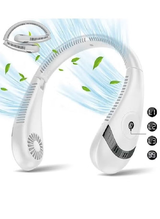 LED Display Neck Fan