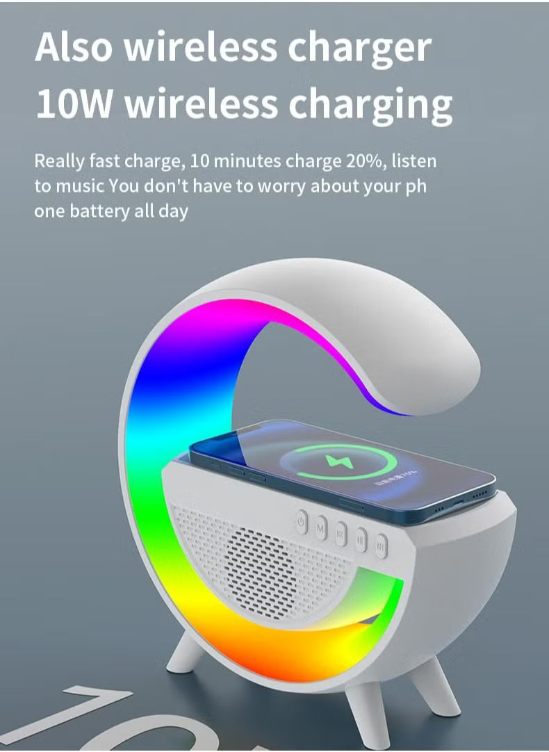 Wireless Smart Bluetooth Speaker with LED Adjustable Ambience Light G