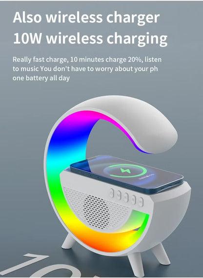 Wireless Smart Bluetooth Speaker with LED Adjustable Ambience Light G
