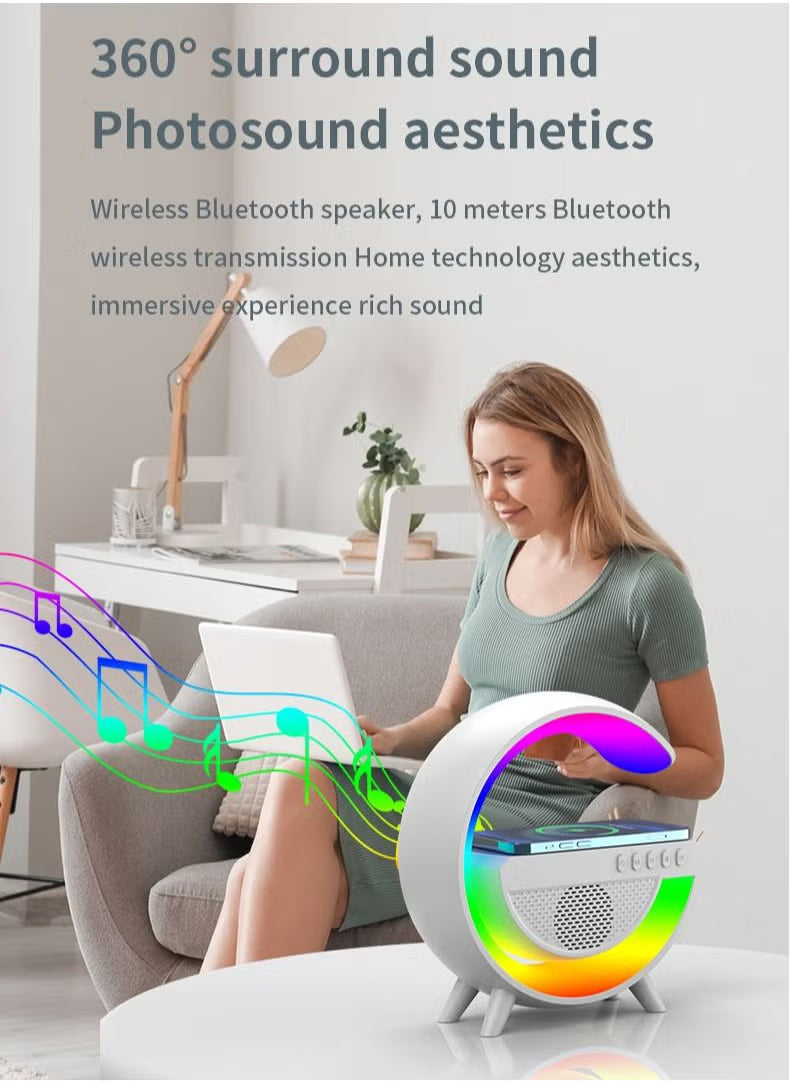 Wireless Smart Bluetooth Speaker with LED Adjustable Ambience Light G