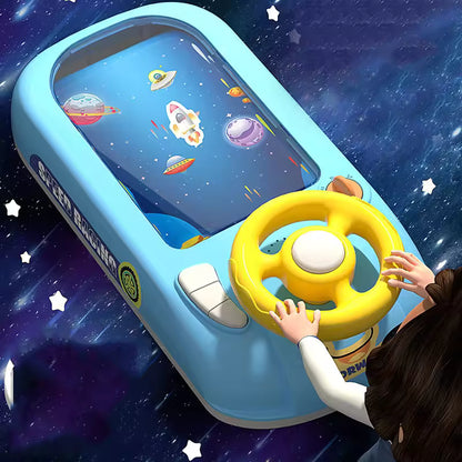 Kids Steering Wheel Toy – Interactive Travel Playset | USB Powered, Durable & Fun Learning Game