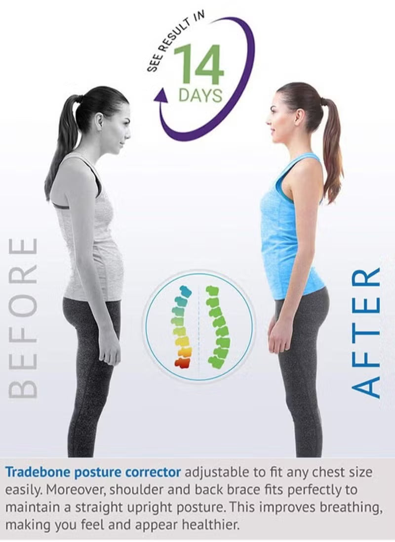 Adjustable Posture Corrector for Back & Shoulder Support – Unisex Pain Relief Brace