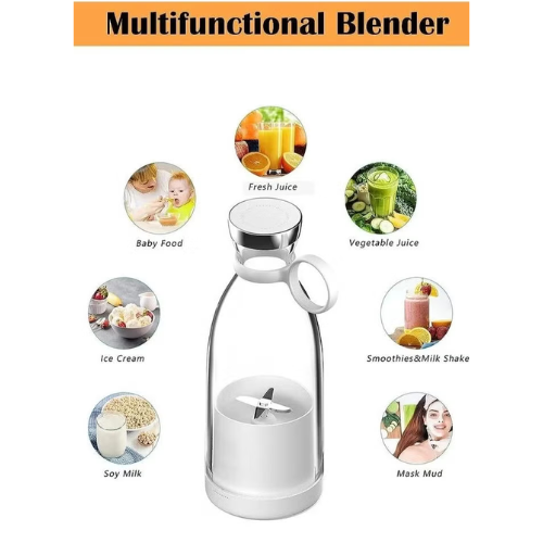 Primoplus Rechargeable Portable Blender – USB Juicer for Smoothies, Shakes & Fresh Juice